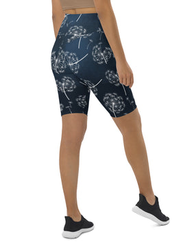 Blue reindeer pattern Biker Shorts