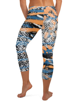 Animal skin Capri Leggings