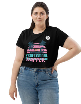 Professional Napper All-Over Print Crop Tee