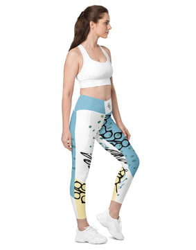 The rach place  Crossover leggings with pockets