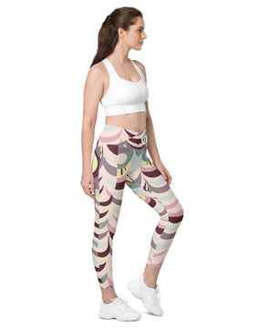 Owl Crossover leggings with pockets