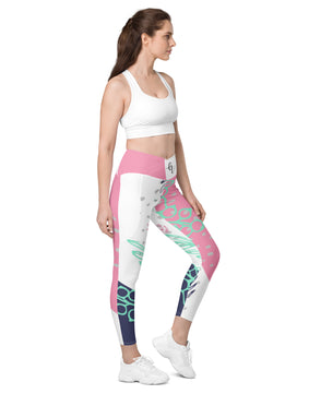 Garden peak Crossover leggings with pockets