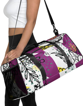 Ditzy Plum Duffle bag