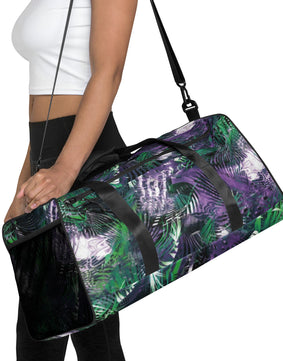 Purple Green Duffle bag