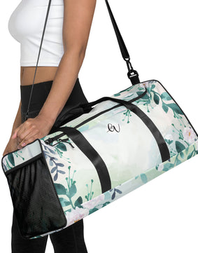 Floral Fleece Throw Duffle bag