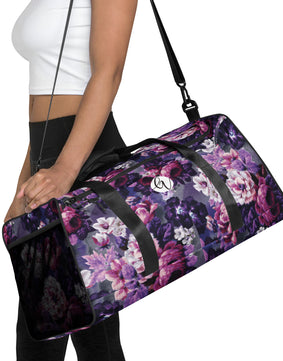 Purple Flower Duffle bag