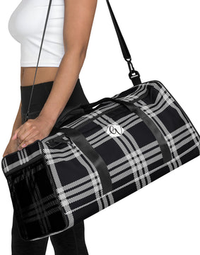 Black Plaid Duffle bag