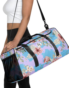 Leaves and Floral Blossom Duffle bag