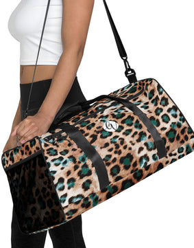 Jaguar skin Duffle bag