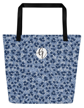 Bullet Print All-Over Print Large Tote Bag