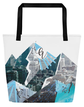 Mountain artistry All-Over Print Large Tote Bag