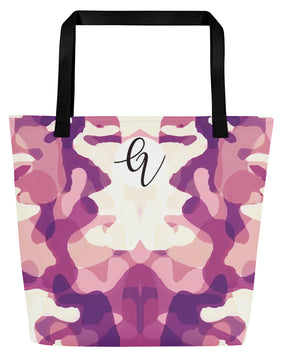 Drape sky minky All-Over Print Large Tote Bag