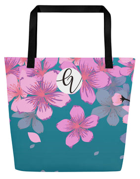 Cherry blossom All-Over Print Large Tote Bag