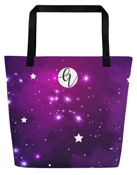 Spiral galaxy All-Over Print Large Tote Bag