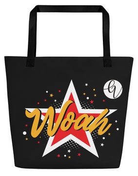 Woah All-Over Print Large Tote Bag