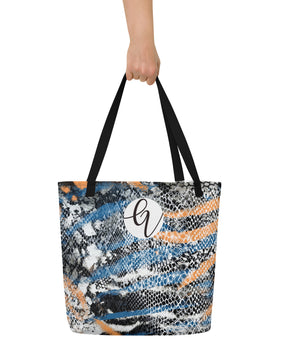 Animal skin All-Over Print Large Tote Bag