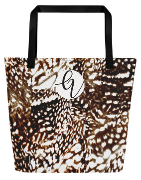 Bird skin All-Over Print Large Tote Bag