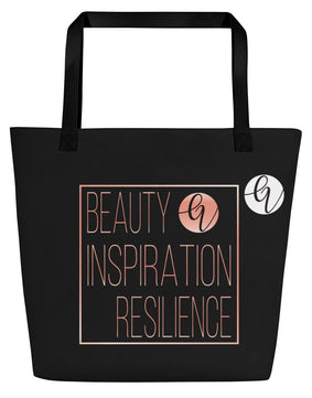 Beauty Inspiration All-Over Print Large Tote Bag