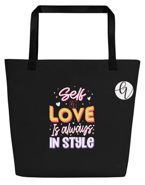 Self Love All-Over Print Large Tote Bag