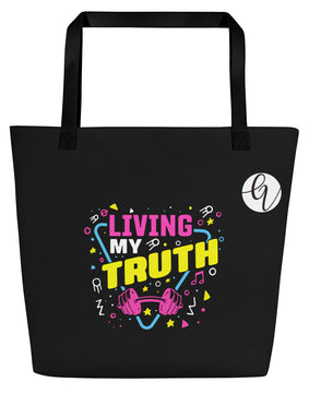 Living my Truth All-Over Print Large Tote Bag