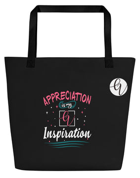 Appreciation Inspiration All-Over Print Large Tote Bag