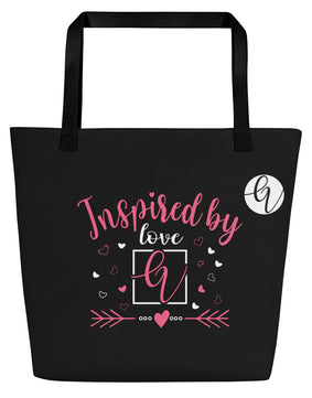 Inspired By All-Over Print Large Tote Bag