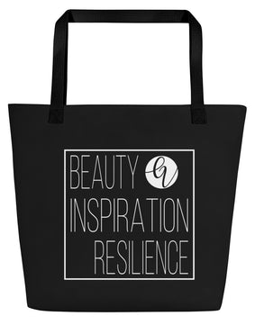 Beauty Inspiration All-Over Print Large Tote Bag