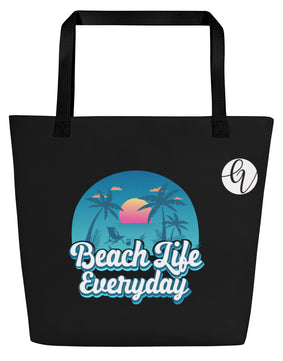 Beach Body All-Over Print Large Tote Bag