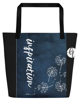 Inspiration All-Over Print Large Tote Bag