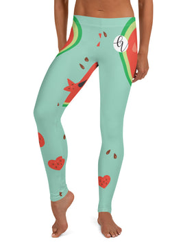 Watermelon heart Leggings