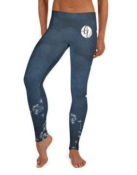 Blue reindeer Leggings