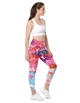 Floral delight Leggings with pockets