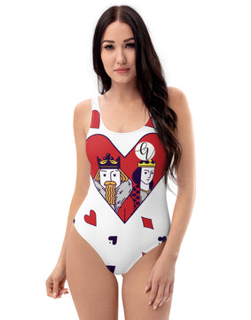 King of hearts One-Piece Swimsuit