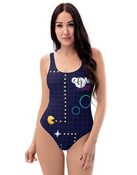 Game floral One-Piece Swimsuit