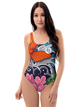 Koi fish One-Piece Swimsuit