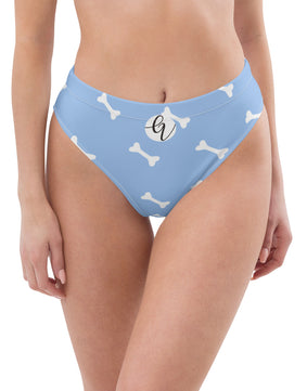 Beary bones high-waisted bikini bottom