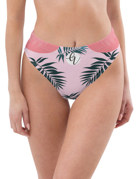 Flamingos high-waisted bikini bottom