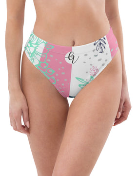 Garden peak high-waisted bikini bottom