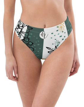 Unison jungle high-waisted bikini bottom