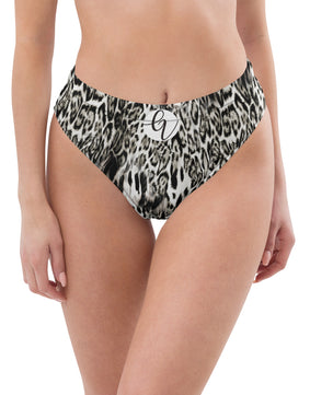 Snow jaguar Recycled high-waisted bikini bottom