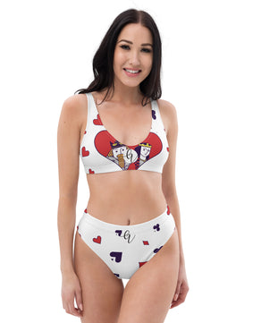 Kings of heart high-waisted bikini