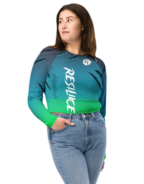 Resilience Recycled long-sleeve crop top