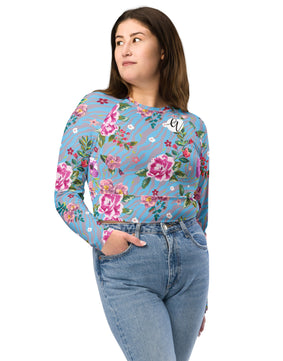 Rose and hubble Recycled long-sleeve crop top