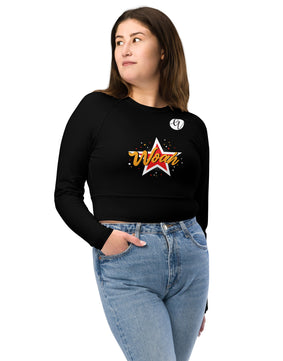 Woah Recycled long-sleeve crop top