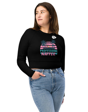 Professional napper Recycled long-sleeve crop top