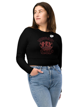 Muscle up cup Recycled long-sleeve crop top