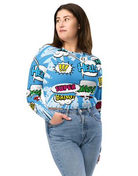 Cool Recycled long-sleeve crop top