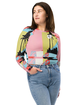 Summers Recycled long-sleeve crop top