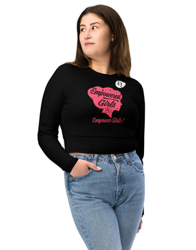 Empowerment Girl long-sleeve crop top