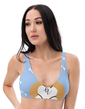 Beary bones padded bikini top